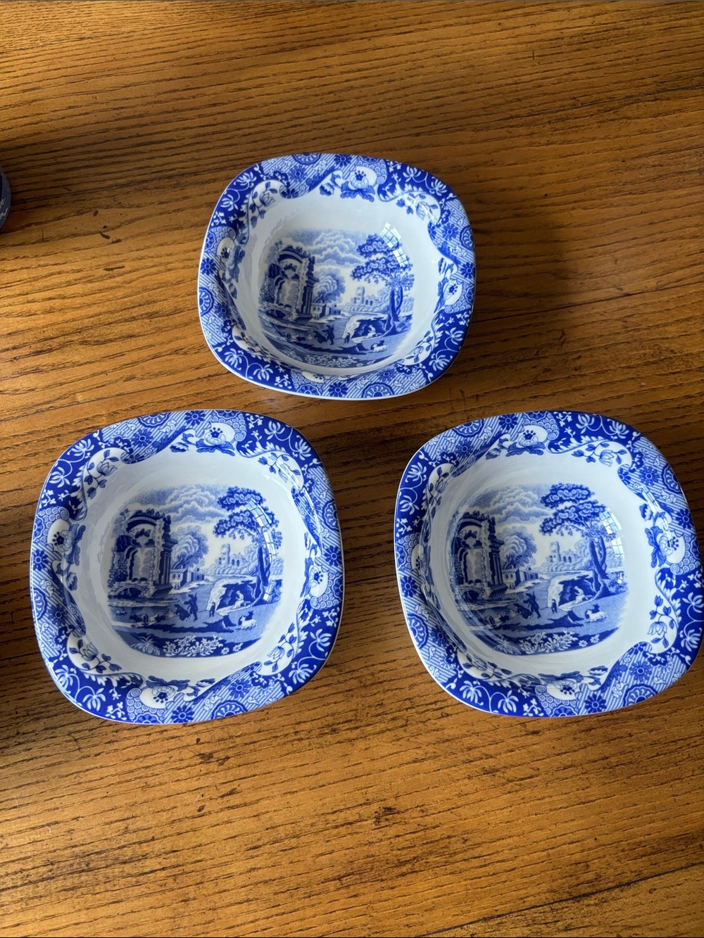 Spode Blue and White Transferware Serving Bowl